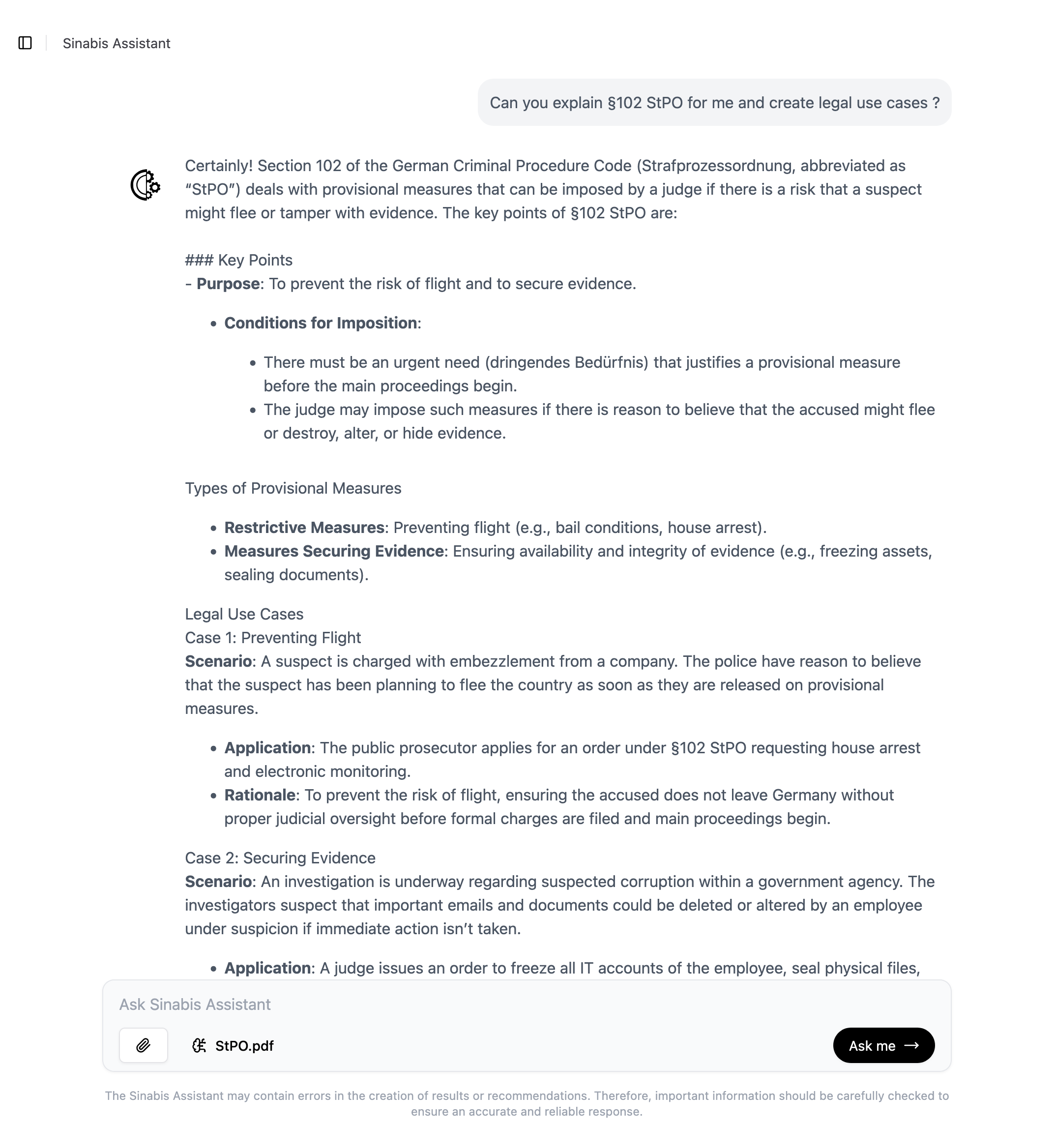 Legal Chat